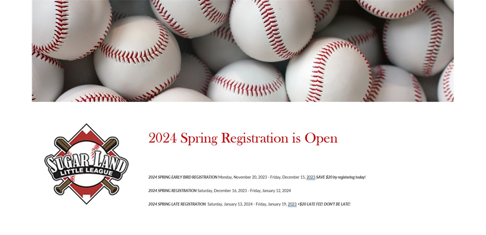 2024 Spring Registration