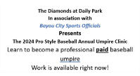 2024 Pro Style Baseball Annual Umpire Clinic